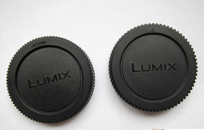 LIXMIX ฝาครอบเลนส์หลัง M43/ฝาปิด + ฝาครอบตัวกล้องสำหรับ Olympus Panasonic M4/3 E-P2 E-PL7 G5 G7 GF1 GF5 GX7 GX8 GM1 GH4 Em1 Em5 Em10ฝาครอบเลนส์