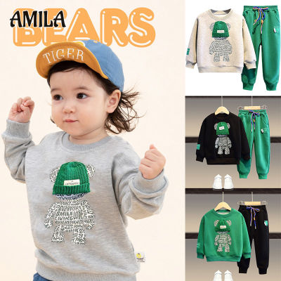 AMILA ชุดสูทเด็กผู้ชายและเด็ก,เสื้อกีฬาแฟชั่นสไตล์ตะวันตกสำหรับเด็กผู้หญิงขนาดใหญ่