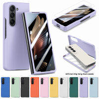 WindCase สำหรับ Samsung Galaxy Z Fold 5 Flip เคสบางเฉียบฝาครอบด้านเคลือบป้องกันหน้าจอในตัว