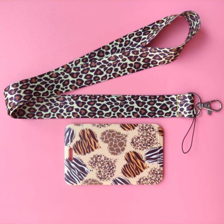 hot-dt-fashion-leopard-print-name-card-student-campus-hanging-neck-holder-lanyard-id-drop-shipping