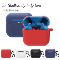 Soft Silicone Case for Skullcandy Indy Evo Wireless Earbuds Box Protective Cover with Hook 360 Degree All-Inclusive Protection Wireless Earbud Cases