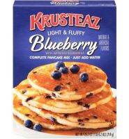 Krusteaz Blueberry complete pancake mix 714g. ครัสทีซ์ แป้งแพนเค้กสำเร็จรูป สูตรนุ่มฟู กลิ่นบลูเบอร์รี่ 714 กรัม