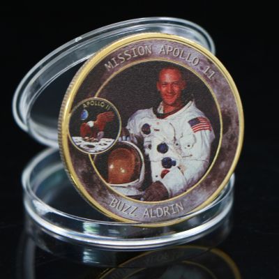 2019 USA 50Th Anniversary Apollo 11 Moon Landing Gold Commemorative Coins Mercury Gemini In God We Trust Liberty Collectible