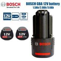 Bosch 12V 1.5Ah แบตเตอรี่สว่านปากกาแบตเตอรี่ลิเธียมไร้สายมืออาชีพ/2.0Ah/3.0ah สว่านกระแทก Gsr/ อุปกรณ์เสริม GSB120-Li