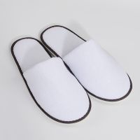 1 Pair Ho Travel Spa Slippers Home Guest Ho Slippers Red White