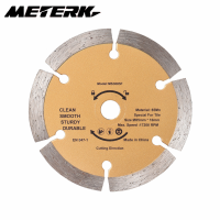 Meterk 3-3/8นิ้ว (85มม.) ใบมีดตัดเพชรขนาดเล็กใบเลื่อยกระเบื้องเซรามิกที่มีขอบอย่างต่อเนื่องแห้งเปียกเลื่อยวงเดือนตัดแผ่นบดมุมที่มี10มม. อาร์เบอร์สำหรับกระเบื้องก่ออิฐ