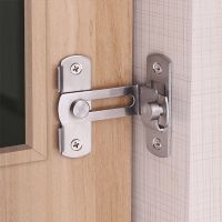 Barn Door Lock Sliding Latch Gate Bolt Wine Cabinet Carbon Steel Closet Angle Window Door for Locking 90 Degree and Flat 180° Door Hardware Locks Meta