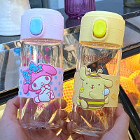 [High-End ถ้วย] Kawaii Sanrioed My Melody Cinnamoroll Pompompurin 380Ml ถ้วยแก้วน่ารักการ์ตูนถ้วยกาแฟจีนขวดน้ำชายหญิงของขวัญ