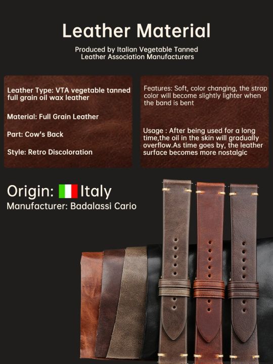 maikes-สายนาฬิกาแฮนด์เมดผักตัวล็อกแบบผีเสื้อหนังวัวสีแทนทำในอิตาลีสร้อยข้อมือปล่อยด่วนสายนาฬิกาข้อมือ-carterfa