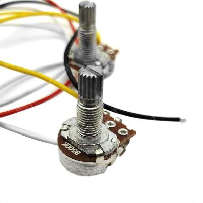 ‘【；】 Guitar Electronic Circuit Wiring Harness-Prewired 2V1T For JB Bass Guitar For Bass Pickup Active Cable