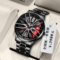 【July hot】 automatic mechanical watch mens wheel hub hollow student Korean version waterproof 2022 new