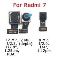 กล้องด้านหน้าด้านหลังเหมาะสำหรับ Xiaomi Redmi 7โมดูลกล้องเซลฟี่ด้านหน้าหลักชิ้นงอสำหรับเปลี่ยนอะไหล่