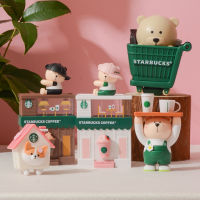 Starbuck Cute Bear Manager Express Privacy Seal Winder Night Light เครื่องประดับตกแต่งบ้าน Creative