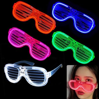 【Loose】COD แว่นตาปาร์ตี้ แว่นตามีไฟ แว่นตาไฟกระพริบ แว่นตาไฟLED แว่นตา แว่นตาเรืองแสง Luminous glasses