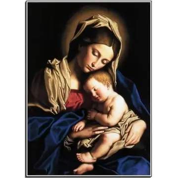 Mother Mary & Baby Jesus 5D DIY Paint By Diamond Kit