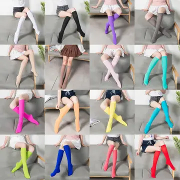 Girls Ladies Women Thigh High Over the Knee Socks Extra Long Cotton  Stockings