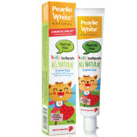 Pearlie White All Natural Enamel Safe Kids - Organic 100% (Fluoride FREE)