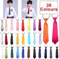 Children Tie Necktie Bowknot Collar Flower School Boy Uniform Bow Tie Kids Wedding Tie Solid Rope Tie Elastic Band Easy To Wear Boys Clothing