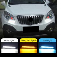 ไฟวิ่งกลางวัน LED DRL 2ชิ้นไฟสัญญาณเลี้ยวเดย์ไลท์สำหรับ Buick Encore Opel Mokka 2012 2013 2014 2015