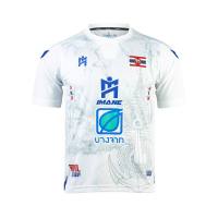 2022-23 Royal Thai Navy Thailand ฟุตซอลลีก JERSEY เสื้อสีขาว-สีเหลืองบ้านสีแดง-Home สีดำ Player Version9449