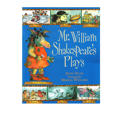 Original English version of classical Shakespeares plays in Tuhua Mr William ShakespearesS plays Marcia Williams adaptation series comic picture book picture book lighter Walker