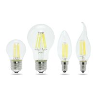 [HOT QQZIWWUJJWG 104] 1Pcs E27 E14หลอดไฟ LED 2W 4W 6W 8W Retro Glass Edison หรี่ไฟ220V เปลี่ยนหลอดไฟ20W 40W 50W หลอดฮาโลเจนสำหรับ Home