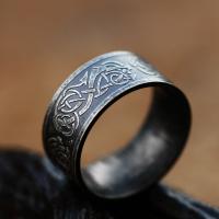 Beier New Design Viking Vintage Odin Norse Viking Wolf Dragon Totem Men 39;s Ring Jewelry Wholesale Drop Shipping