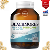 Blackmore Fish Oil Odourless MINI Caps/ น้ำมันตับปลารุ่นเม็ดเล็ก ไร้กลิ่นคาว บำรุงไขข้อสมองหัวใจสายตา