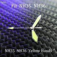 ☇Hands Uhrzeiger นาฬิกาดาบวินเทจสำหรับ NH35 NH36 4R35/36 Movement Mirar Las Manos Green Lume Regarder Les Mains Mod Accessories