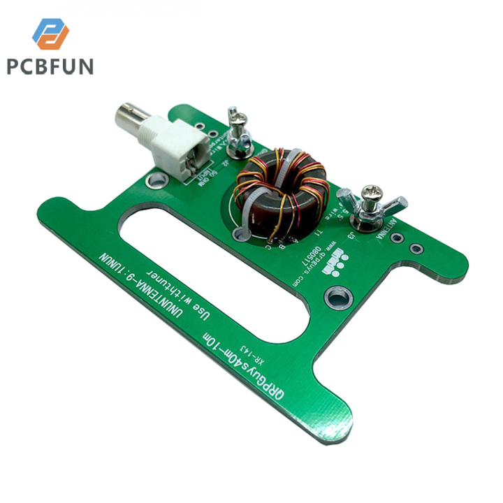 pcbfun-บอร์ดอินเตอร์เฟซแบบไม่สมดุลแบบพกพา10w-balun-9-1พร้อมอินเตอร์เฟซ-bnc-สำหรับการเชื่อมต่อเสาอากาศที่สมดุล