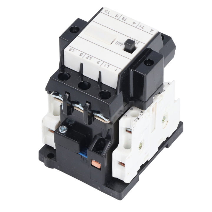 2nc-2no-ac-คอนแทค-pa66-thermosetting-plastic-din-rail-คอนแทคเตอร์-ac-220v