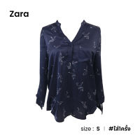 ZARA เสื้อคอปีนแขนยาวลายนก D030-27