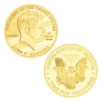 【YD】 35th of The States F. Kennedy Coin Gold Plated Souvenirs and Gifts Liberty Commemorative Coins