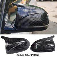 Carbon Fiber/ABS Rearview Mirror Covers For BMW X3 G01 X4 G02 X5 G05 X6 G06 X7 G07 2018-2022 M Style ABS Gloss Black