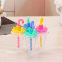 4 Umbrella Ice Lolly Moulds ที่ทำไอติม ที่ทำไอติม4ช่อง ที่ทำไอติมแท่ง ที่ทำไอติมเด็ก พิมพ์ไอติมแท่ง แม่พิมไอติม ที่ทำไอศครีม ช่องทำไอศครีม T2263