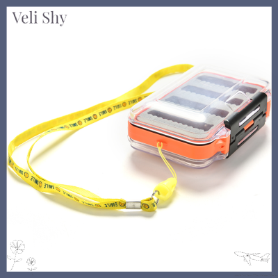 [Veli Shy] กระเป๋ากันน้ำสองด้านบินกล่องอุปกรณ์ตกปลาเลื่อนโฟมแทรกถือ170แมลงวัน