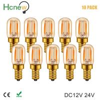 [HOT QQZIWWUJJWG 104] Hcnew DC12V 24โวลต์หลอดไฟ Led E12 E14 T22 1วัตต์ Led ซังเส้นใย Bub DC AC เทียนวินเทจตกแต่งกลางคืนหลอดไฟสำหรับห้อง