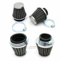 4x PCS Universal 2ชั้นเหล็กกรองสุทธิ Gauze รถจักรยานยนต์หัวเห็ดกรองอากาศ Clamp On Air Filter Cleaner