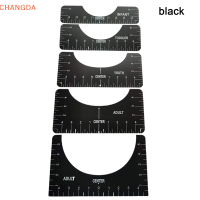 ?【Lowest price】CHANGDA 5ชิ้นเสื้อยืดไม้บรรทัดการจัดตำแหน่งสำหรับเสื้อยืดนำไม้บรรทัดวัดเครื่องมือร่าง