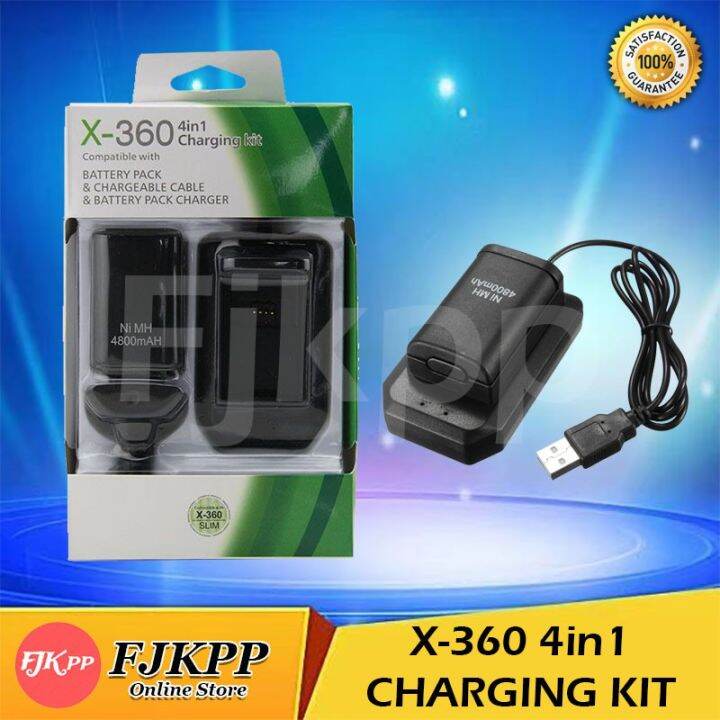 XBOX 360 Battery Pack 4in1 Charging Kit (Black)☚ Lazada PH
