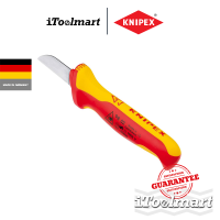 KNIPEX มีดปอกสายเคเบิ้ล (หุ้มฉนวน) 98 52 SB (Cable Knife) ด้าม VDE