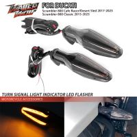 For DUCATI Scrambler 800 1100 400 Cafe Racer Classic Desert Sled lcon Turn Signal Lights Motorcycle Indicator LED Flasher Lamp