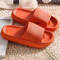 2022 Bathroom cloud Women Summer pillow Slides Home Indoor Thick Platform Flat Sandals Men Beach Shoes Soft Sole Flip Flops