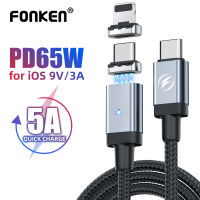 FONKENสายUSB CสำหรับIphone 14 13 12 Pro Max 27W Fastสายชาร์จCถึงCแม่เหล็กสำหรับXiaomi Samsung-JHU STORE