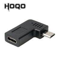 [HOT TALQQQWWEGE 583] มุมซ้าย/ขวา Micro USB ชายกับอะแดปเตอร์หญิง Type C 90องศา Microusb เพื่อ USBC หญิงแปลงซิงค์ข้อมูลค่าใช้จ่ายสำหรับโทรศัพท์