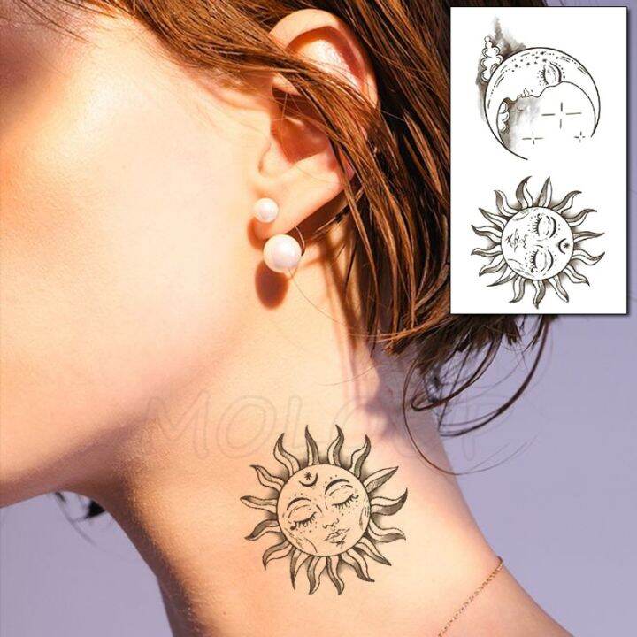 sun-stars-smiley-face-temporary-tattoo-sticker-waterproof-women-men-adults-fake-body-art-new-design-10-5x6cm-kids-hand-tatoo