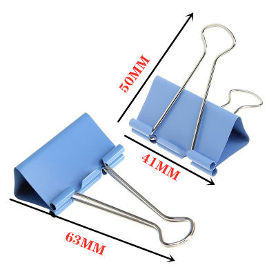 2030PCS Large stationery clip 41mm color dovetail clip enhanced clip force long tail clip office and school supplies