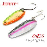 Jerry Chess Wobbler Fishing Lure Aritificial Metal Spoon Baits Mix Color Spinner Spoon Trolling Lures For Trout BassLures Baits