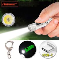 Multi-mode Mini LED Flashlight TYPE-C Fast Charge IP66 Waterproof Fluorescent Belt Clip Warning Camping Magnetic Flashlight Rechargeable  Flashlights