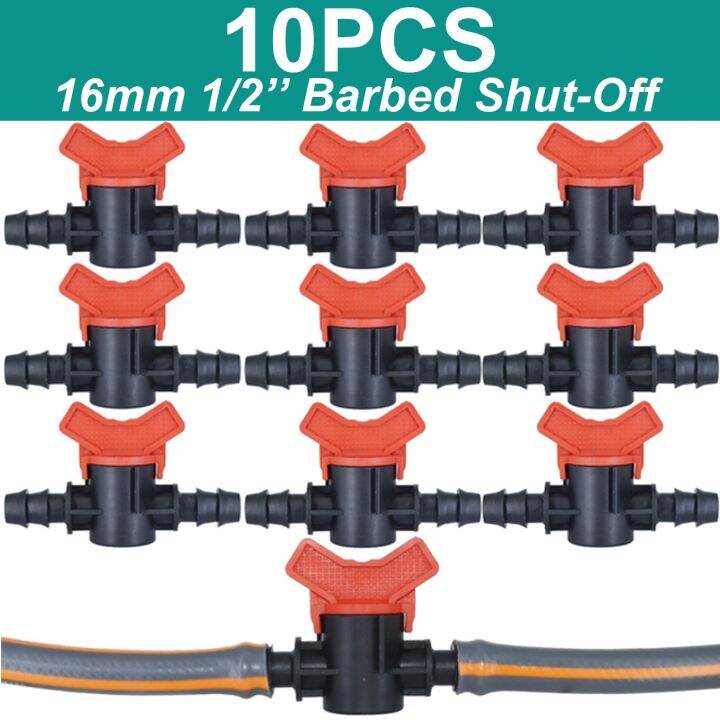 hot-10pcs-16mm-pipe-stake-support-end-plug-elbow-tee-watering-garden-drip-irrigation-1-2inch-pe-tubing-hose-fittings